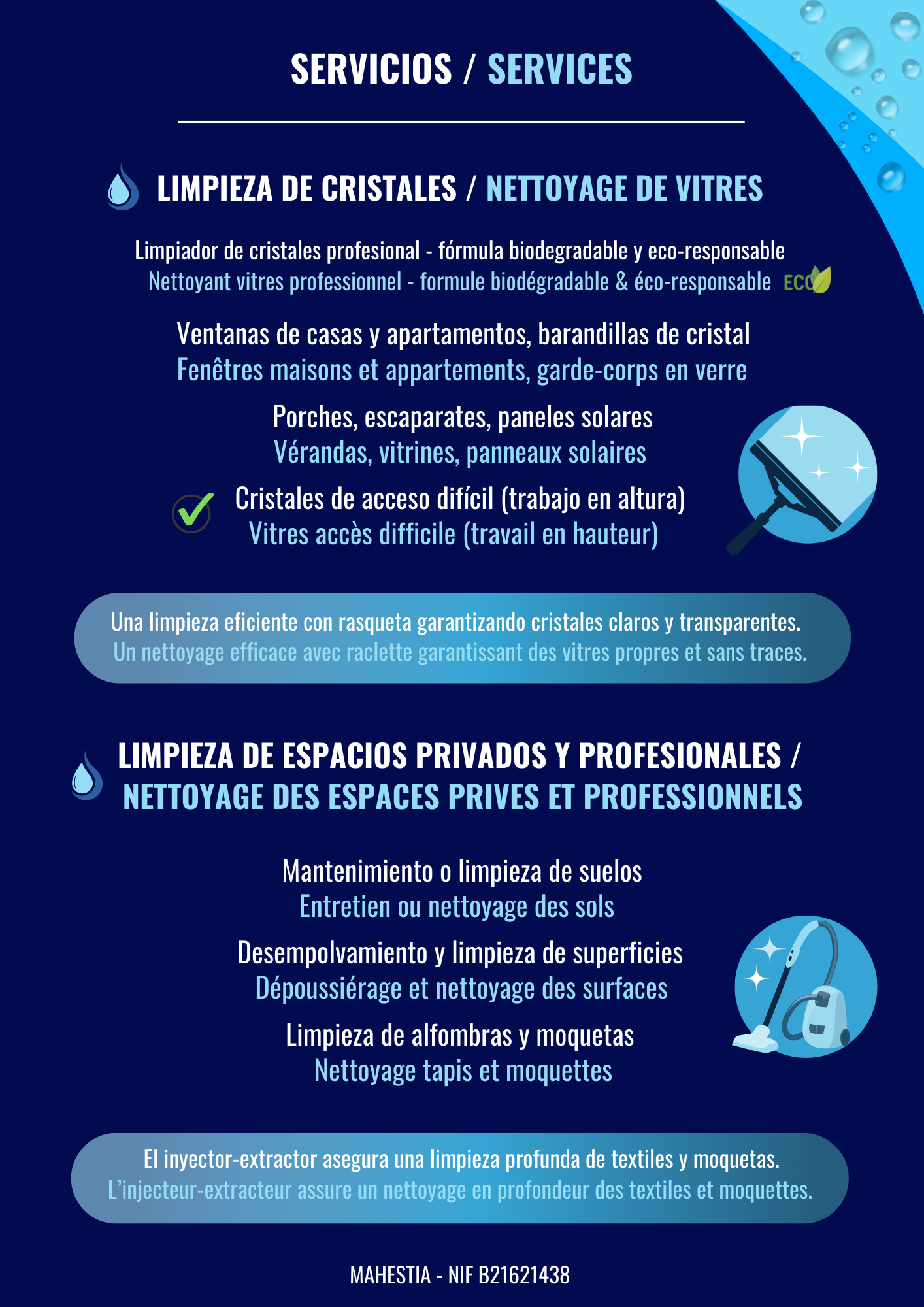 Flyer Mahestia verso